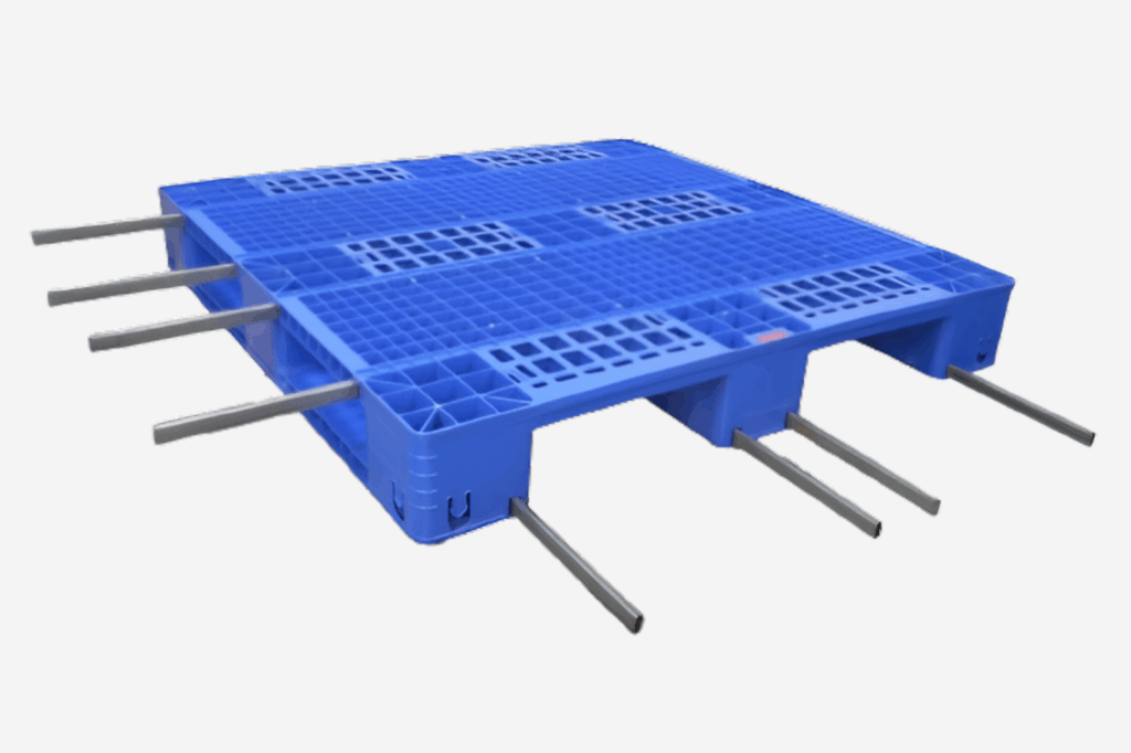 3 Runners Perforated Top Pallet: KP12123RS (with Steel bars)